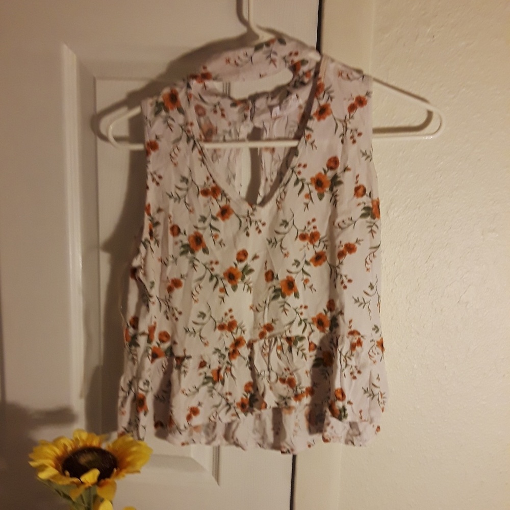 Floral crop top